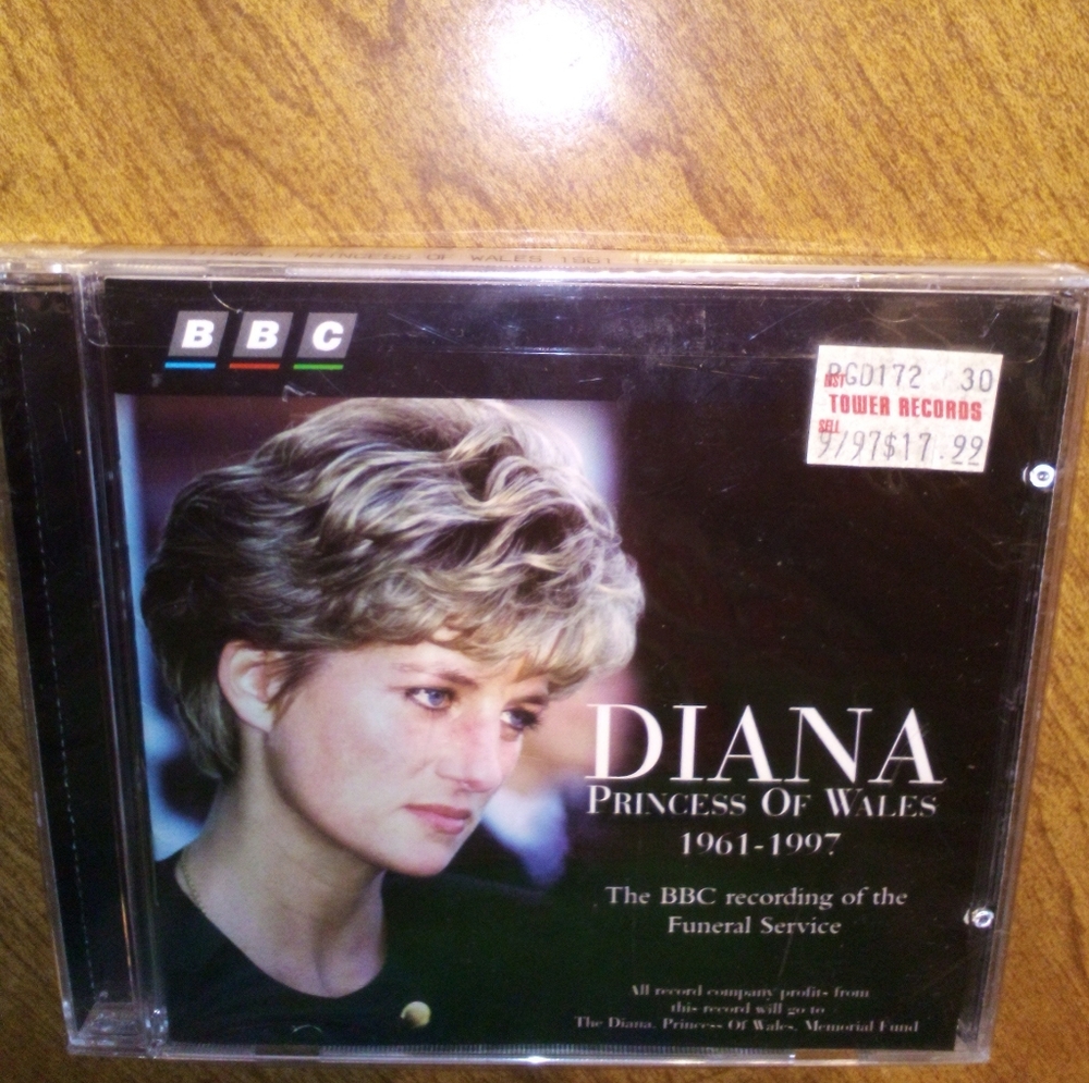 Diana Princess Of Wales 1961-1997 BBC Recording Of The Funeral Service CD Sealed